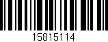 Código de barras (EAN, GTIN, SKU, ISBN): '15815114'