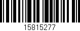Código de barras (EAN, GTIN, SKU, ISBN): '15815277'