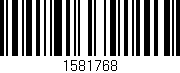 Código de barras (EAN, GTIN, SKU, ISBN): '1581768'
