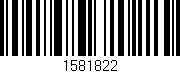 Código de barras (EAN, GTIN, SKU, ISBN): '1581822'