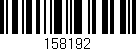 Código de barras (EAN, GTIN, SKU, ISBN): '158192'