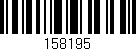 Código de barras (EAN, GTIN, SKU, ISBN): '158195'