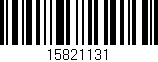 Código de barras (EAN, GTIN, SKU, ISBN): '15821131'