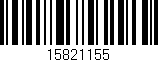 Código de barras (EAN, GTIN, SKU, ISBN): '15821155'