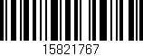 Código de barras (EAN, GTIN, SKU, ISBN): '15821767'