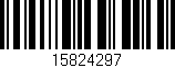 Código de barras (EAN, GTIN, SKU, ISBN): '15824297'
