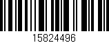 Código de barras (EAN, GTIN, SKU, ISBN): '15824496'
