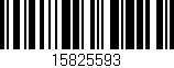 Código de barras (EAN, GTIN, SKU, ISBN): '15825593'