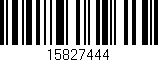 Código de barras (EAN, GTIN, SKU, ISBN): '15827444'