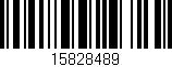 Código de barras (EAN, GTIN, SKU, ISBN): '15828489'