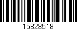Código de barras (EAN, GTIN, SKU, ISBN): '15828518'