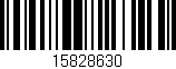 Código de barras (EAN, GTIN, SKU, ISBN): '15828630'