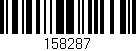 Código de barras (EAN, GTIN, SKU, ISBN): '158287'