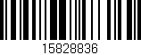 Código de barras (EAN, GTIN, SKU, ISBN): '15828836'
