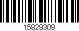 Código de barras (EAN, GTIN, SKU, ISBN): '15829309'