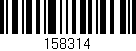Código de barras (EAN, GTIN, SKU, ISBN): '158314'