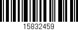 Código de barras (EAN, GTIN, SKU, ISBN): '15832459'
