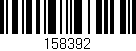 Código de barras (EAN, GTIN, SKU, ISBN): '158392'
