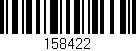 Código de barras (EAN, GTIN, SKU, ISBN): '158422'