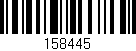 Código de barras (EAN, GTIN, SKU, ISBN): '158445'