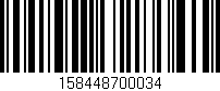 Código de barras (EAN, GTIN, SKU, ISBN): '158448700034'