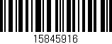 Código de barras (EAN, GTIN, SKU, ISBN): '15845916'