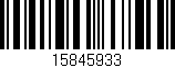 Código de barras (EAN, GTIN, SKU, ISBN): '15845933'