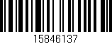 Código de barras (EAN, GTIN, SKU, ISBN): '15846137'