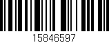 Código de barras (EAN, GTIN, SKU, ISBN): '15846597'