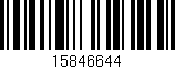 Código de barras (EAN, GTIN, SKU, ISBN): '15846644'