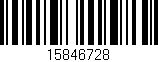 Código de barras (EAN, GTIN, SKU, ISBN): '15846728'