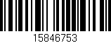 Código de barras (EAN, GTIN, SKU, ISBN): '15846753'