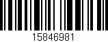 Código de barras (EAN, GTIN, SKU, ISBN): '15846981'