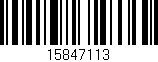Código de barras (EAN, GTIN, SKU, ISBN): '15847113'
