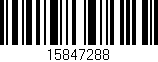 Código de barras (EAN, GTIN, SKU, ISBN): '15847288'