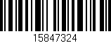 Código de barras (EAN, GTIN, SKU, ISBN): '15847324'