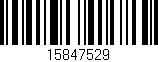 Código de barras (EAN, GTIN, SKU, ISBN): '15847529'