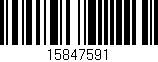 Código de barras (EAN, GTIN, SKU, ISBN): '15847591'