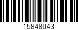 Código de barras (EAN, GTIN, SKU, ISBN): '15848043'
