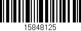 Código de barras (EAN, GTIN, SKU, ISBN): '15848125'