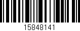 Código de barras (EAN, GTIN, SKU, ISBN): '15848141'