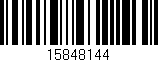 Código de barras (EAN, GTIN, SKU, ISBN): '15848144'