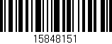 Código de barras (EAN, GTIN, SKU, ISBN): '15848151'
