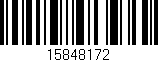 Código de barras (EAN, GTIN, SKU, ISBN): '15848172'