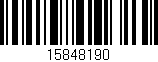 Código de barras (EAN, GTIN, SKU, ISBN): '15848190'