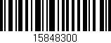 Código de barras (EAN, GTIN, SKU, ISBN): '15848300'