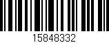 Código de barras (EAN, GTIN, SKU, ISBN): '15848332'