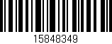 Código de barras (EAN, GTIN, SKU, ISBN): '15848349'