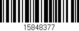 Código de barras (EAN, GTIN, SKU, ISBN): '15848377'