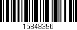 Código de barras (EAN, GTIN, SKU, ISBN): '15848396'